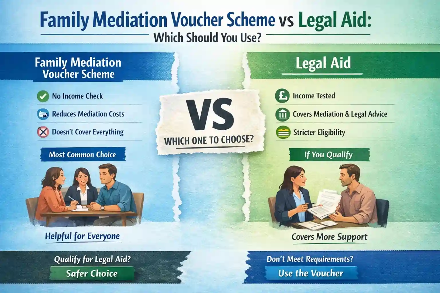 Family Mediation Voucher Scheme vs Legal Aid: Which Should You Use Chesterfield?