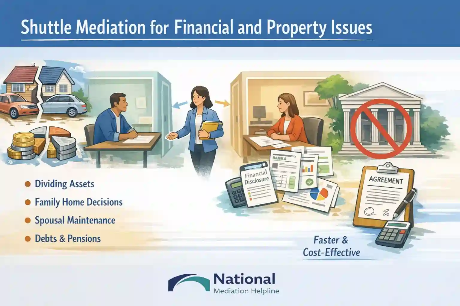Shuttle Mediation for Financial and Property Issues Chesterfield